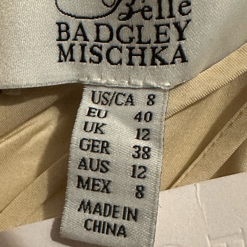 Badgley Mischka Belle by Badgley Mischka Stella Strapless Midi Dress NWT - Picture 13 of 16
